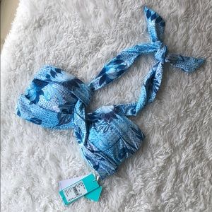 Seafolly Blue Twist Bandeau